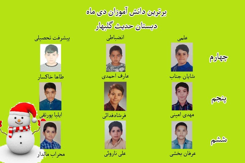 برترین های بهمن ماه