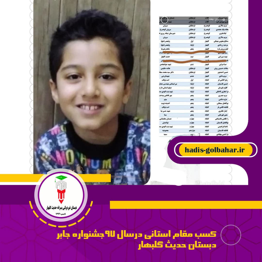 کسب رتبه برتر استانی در (پویش به وقت عاشقی درقسمت دلنوشته) 